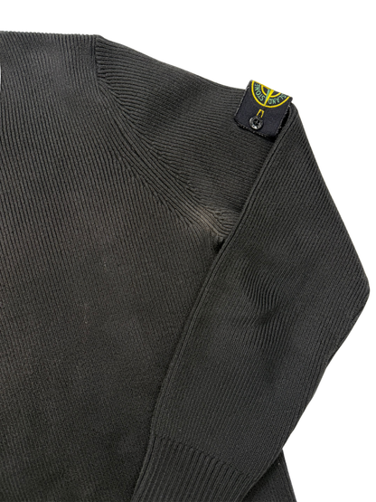 Stone Island Maglione Girocollo in Misto Lana Taglia M Black