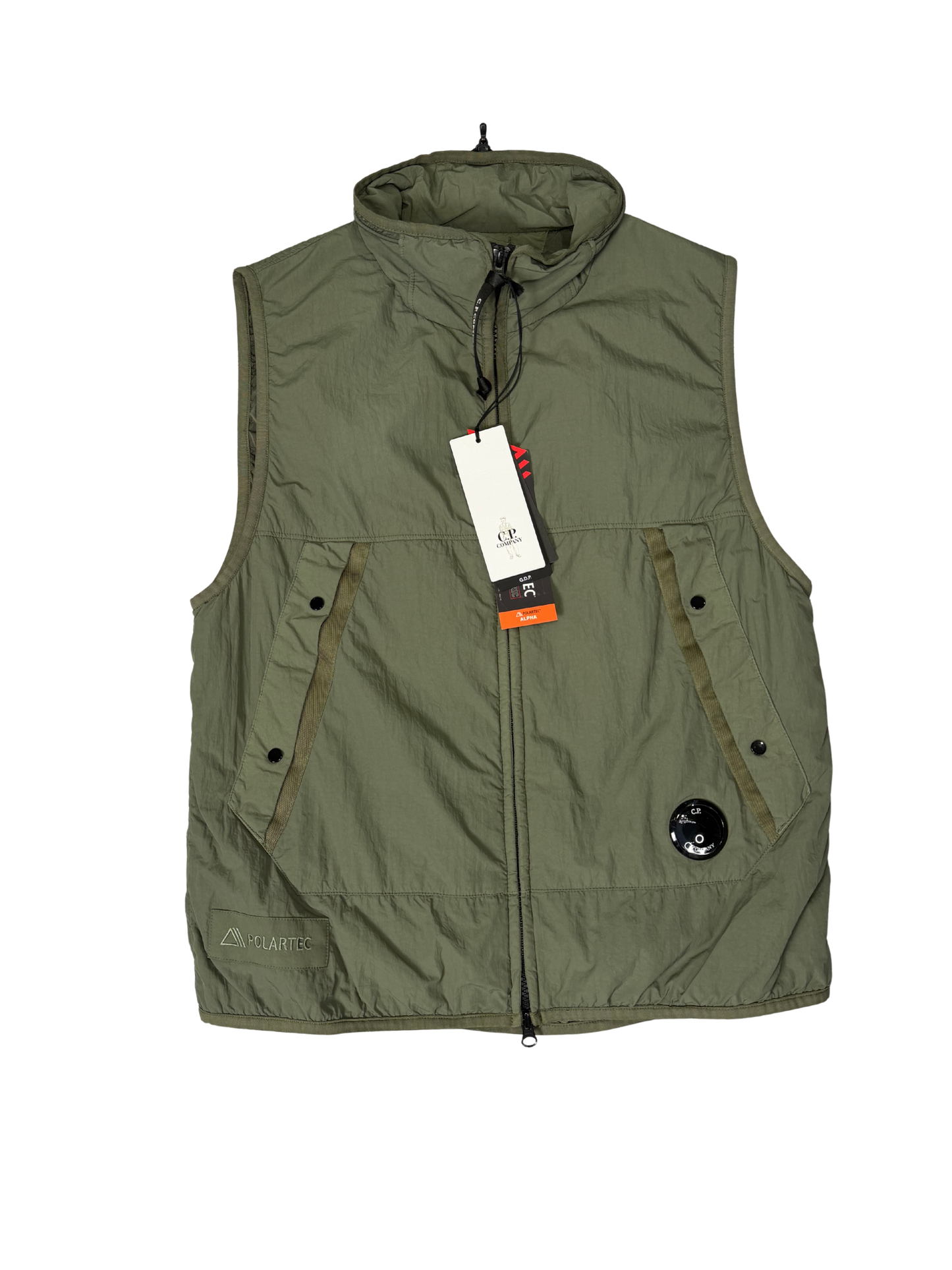 C.P.Company Smanicato GDP Polartec Nylon Taglia 48 Green