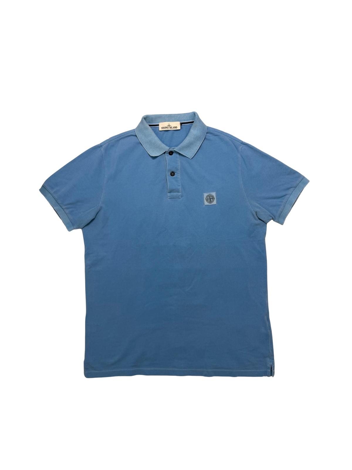 Polo Stone Island Slim Fit Azzurra Taglia XL