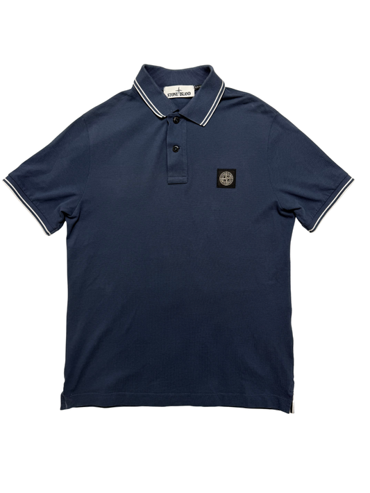 Polo blu Stone Island Slim Fit Taglia M