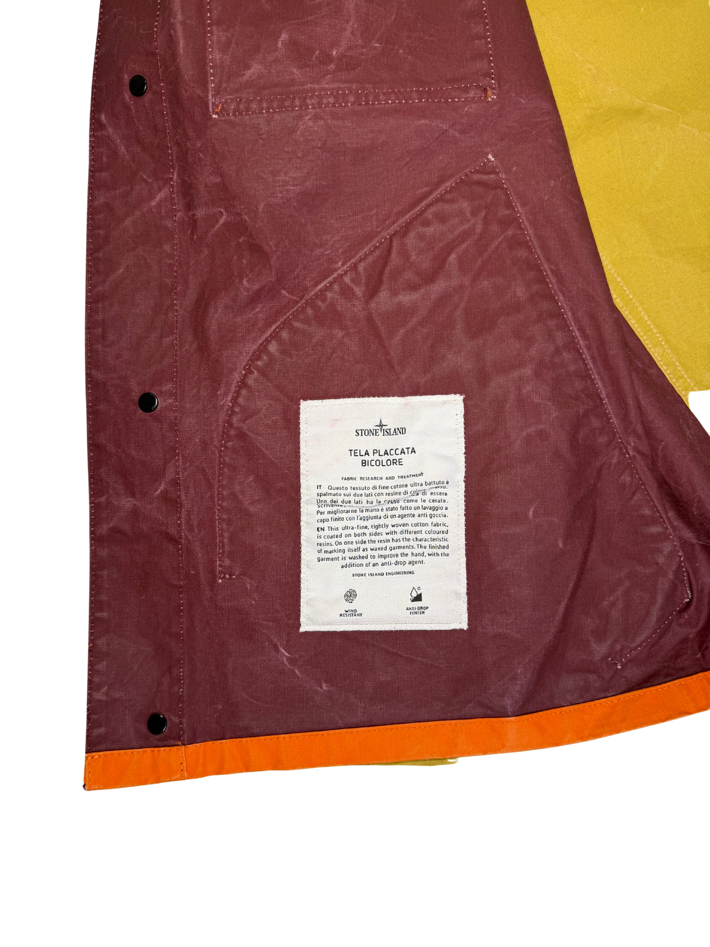 Stone Island Gilet Tela Placcata Bicolore
