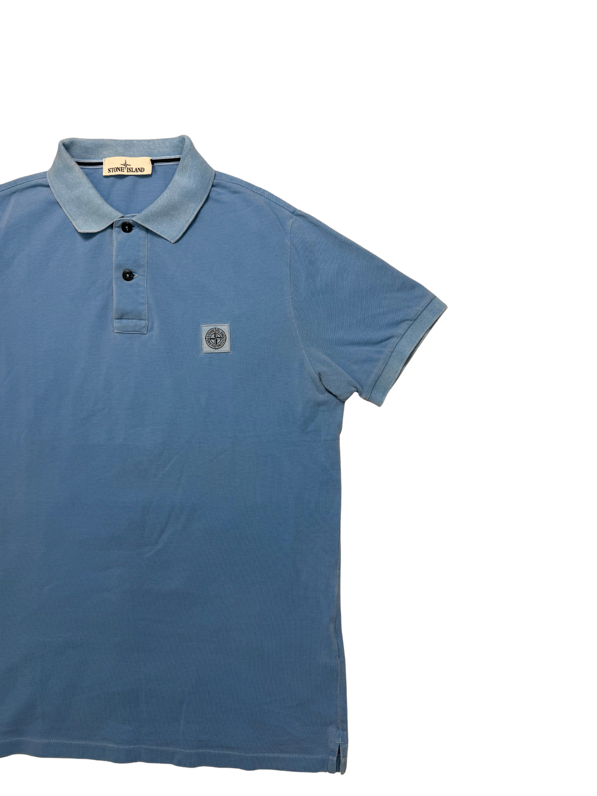Polo Stone Island Slim Fit Azzurra Taglia XL