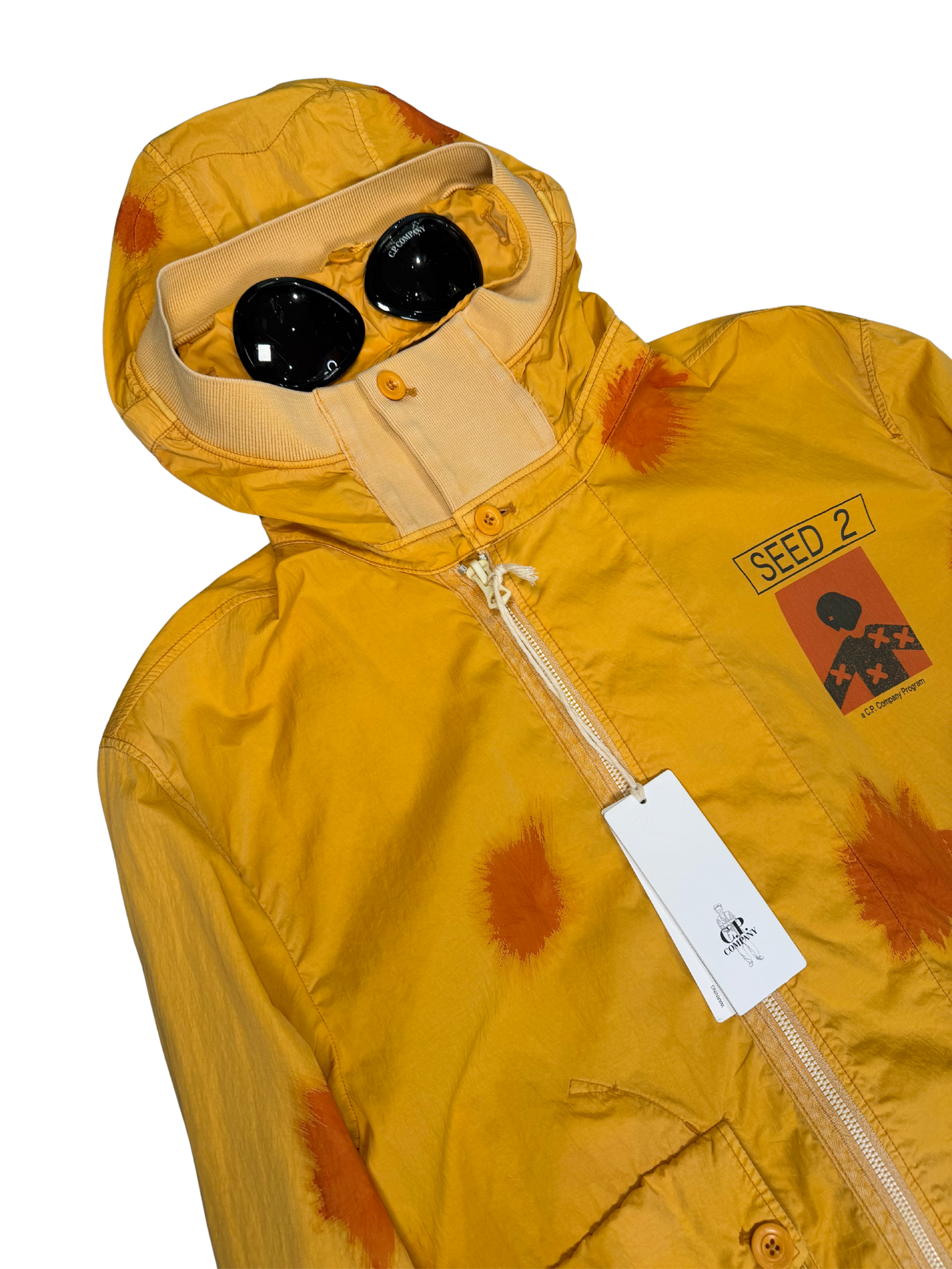 Cp Company Eco Chrome-R Seed 2 Painted Google Jacket taglia 48