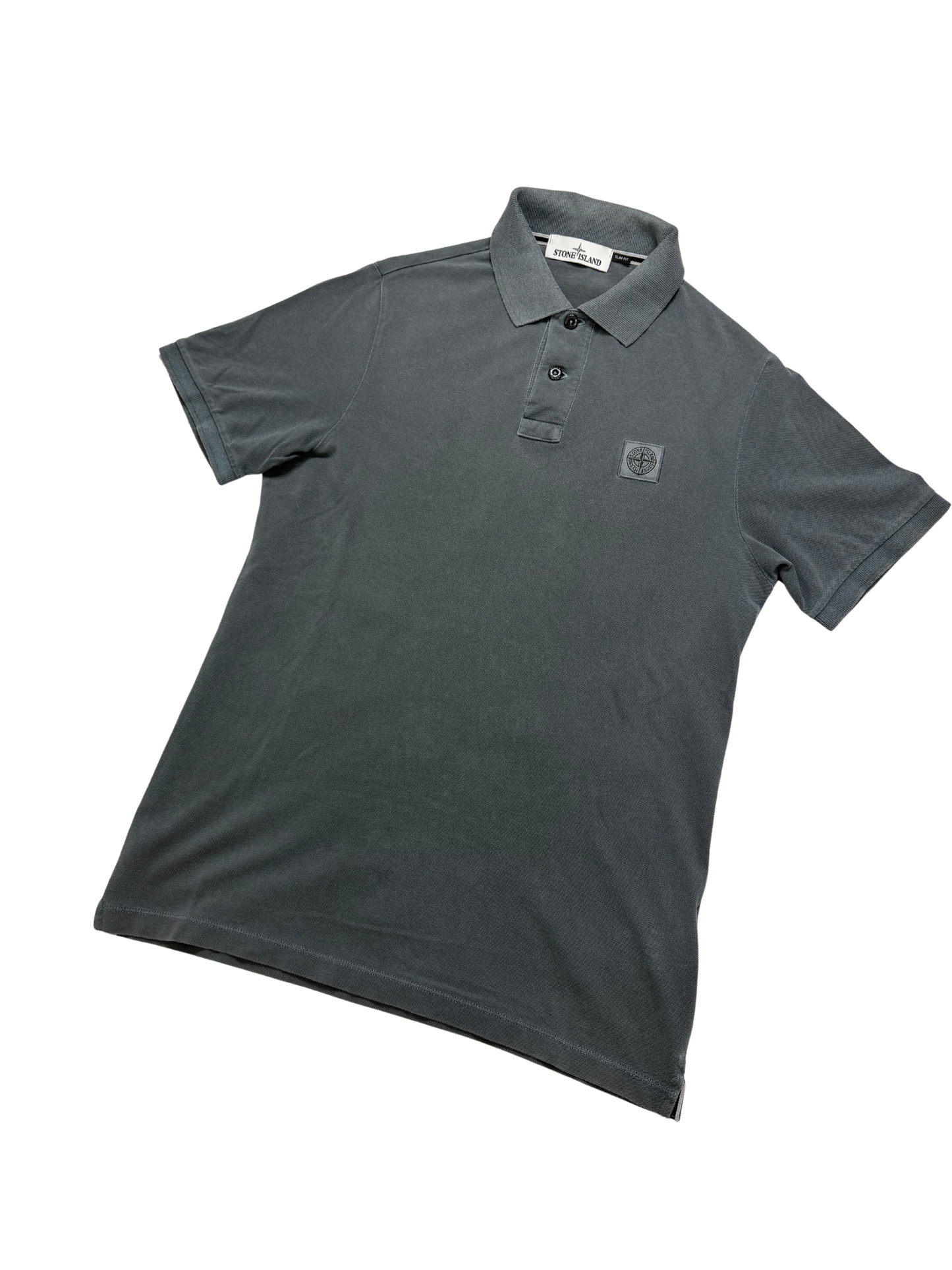 Polo Stone Island Slim Fit Taglia M grigia
