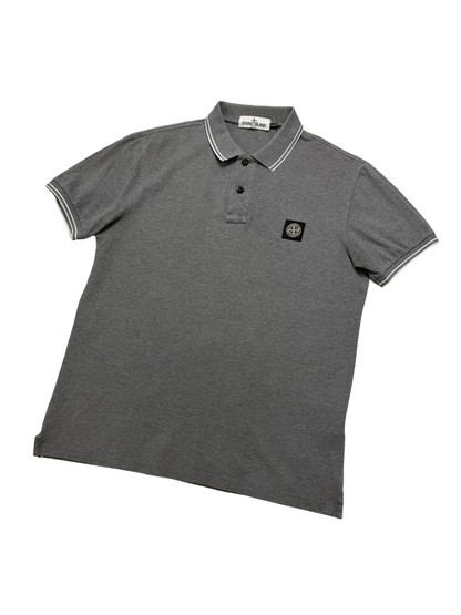 Polo Stone island Slim Fit Taglia L Grigio