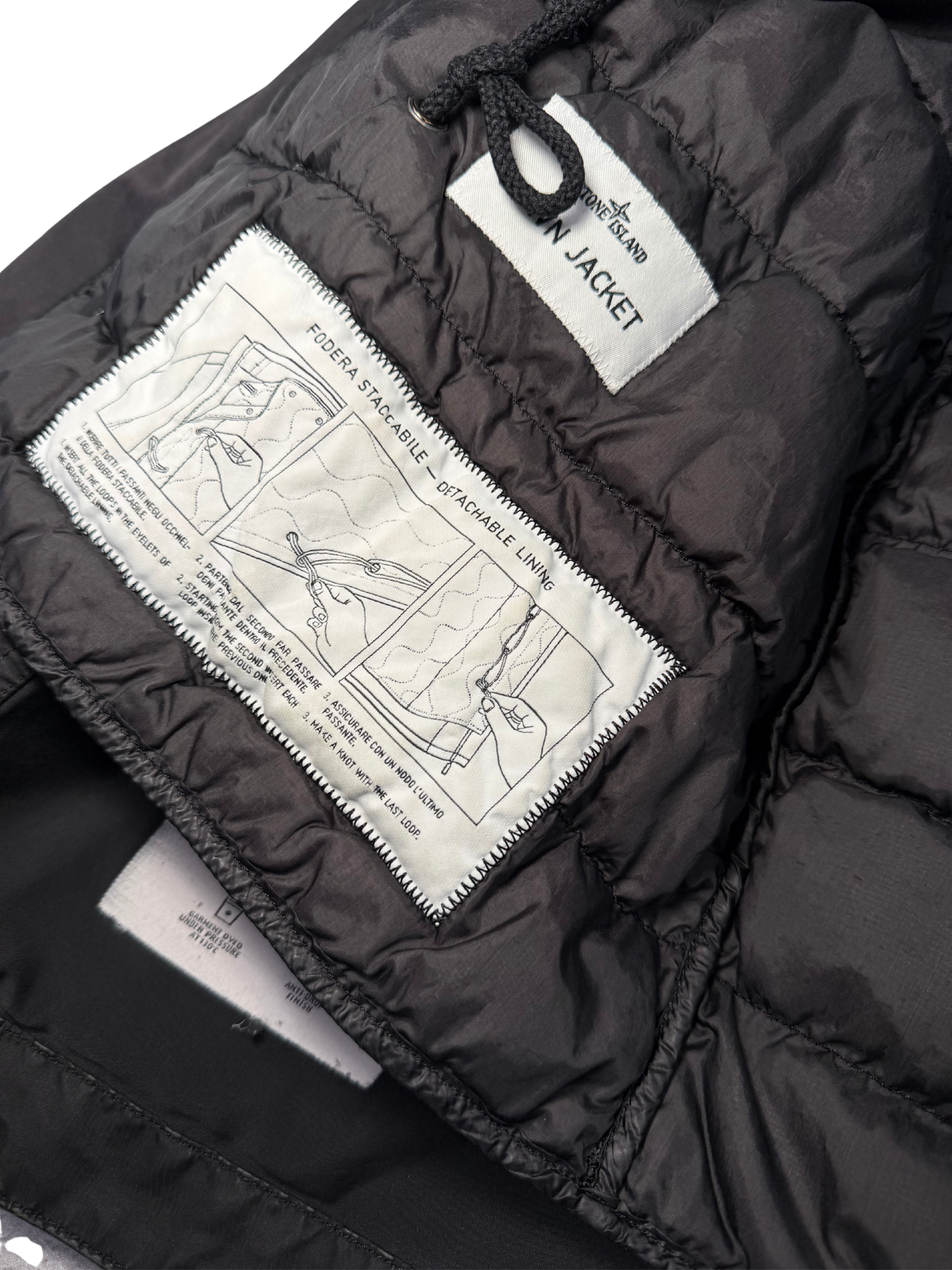 Stone Island David Tc Jacket Bkack Foderata in piumino Taglia S