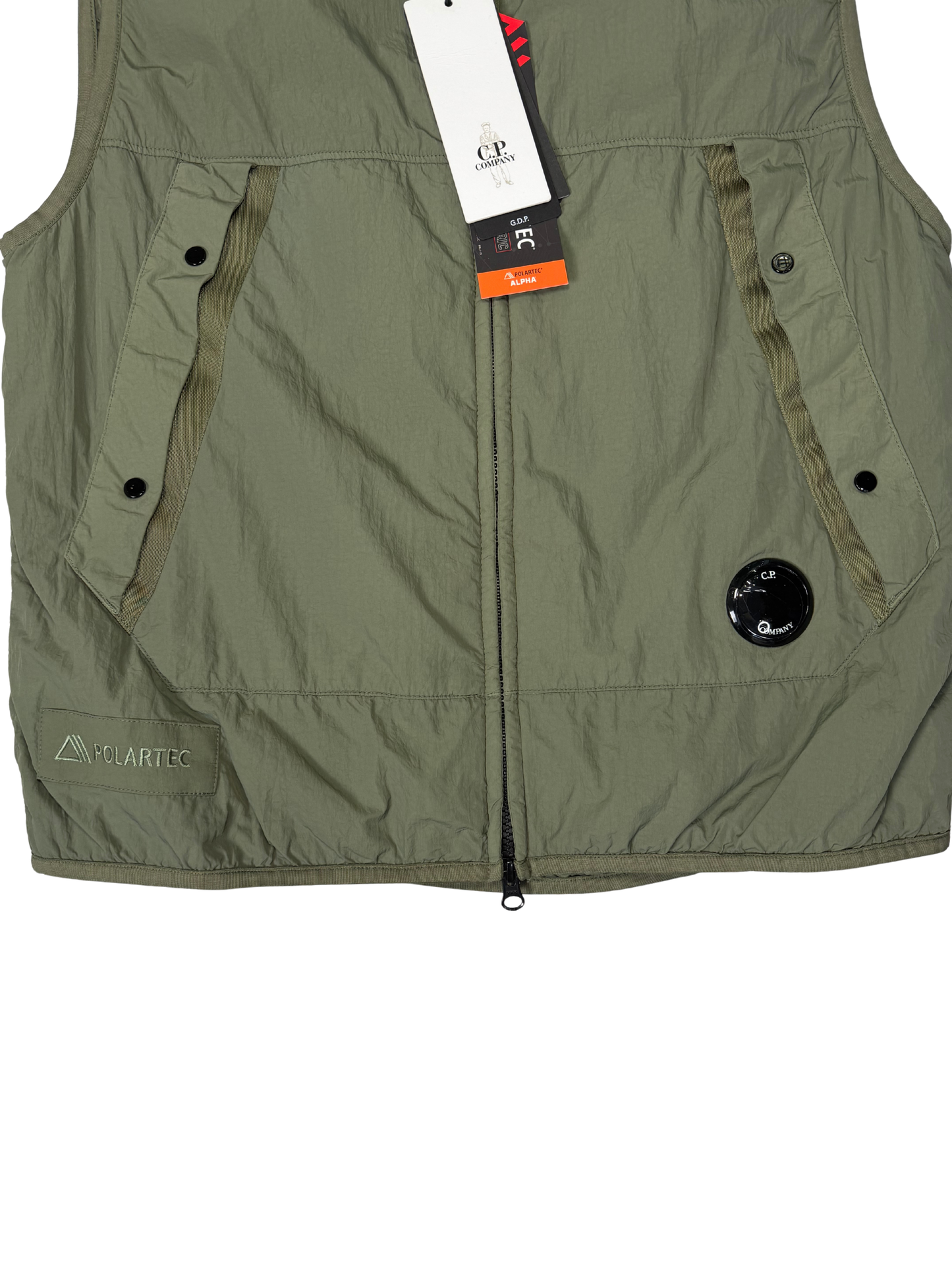 C.P.Company Smanicato GDP Polartec Nylon Taglia 48 Green