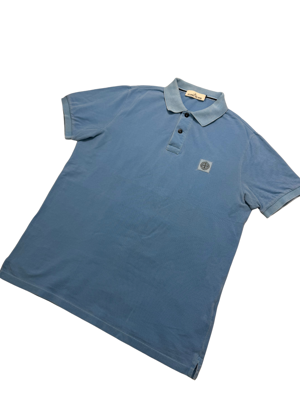 Polo Stone Island Slim Fit Azzurra Taglia XL