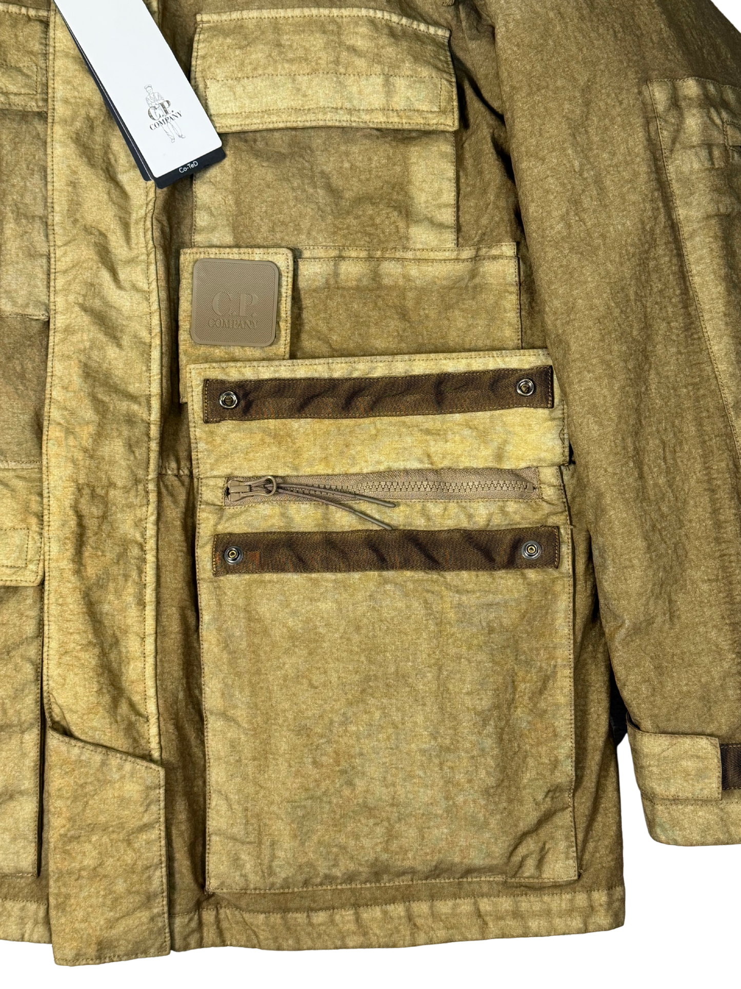 C.P. Company Metropolis Series Co-Ted Hooded 2 in 1 Jacket in Khaki