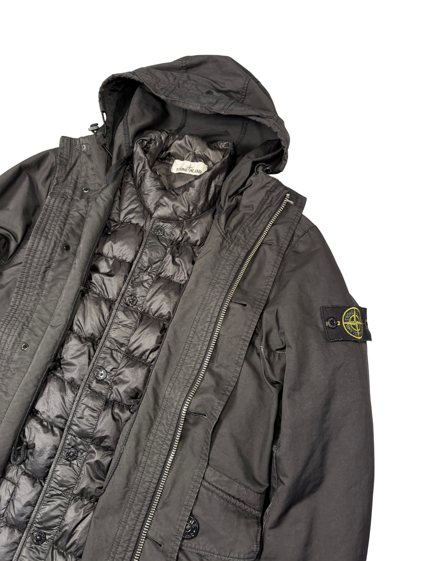 Stone Island David Tc Jacket Bkack Foderata in piumino Taglia S