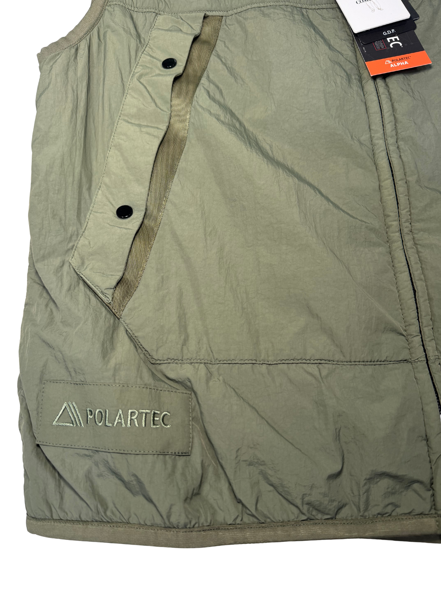 C.P.Company Smanicato GDP Polartec Nylon Taglia 48 Green