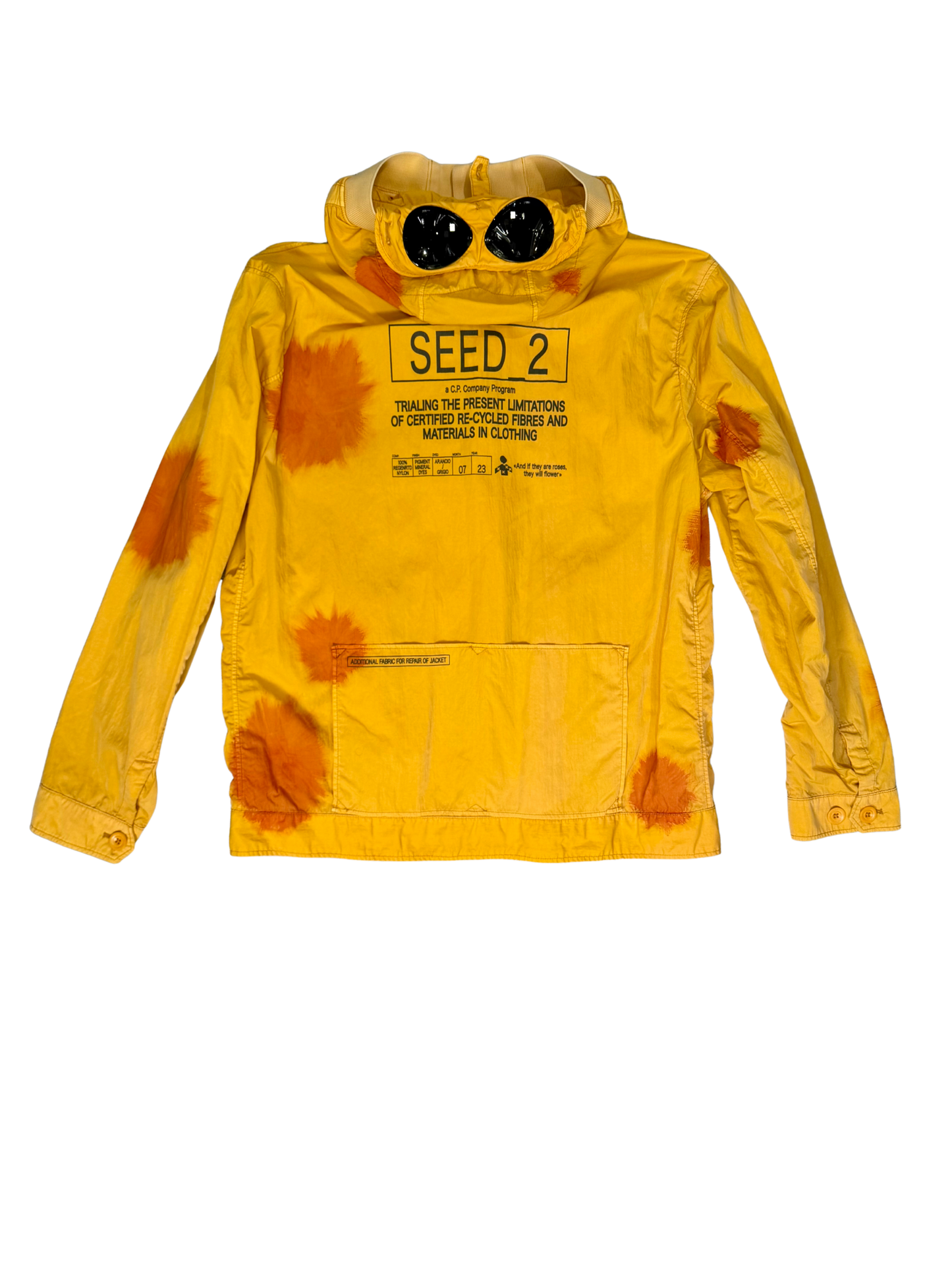 Cp Company Eco Chrome-R Seed 2 Painted Google Jacket taglia 48