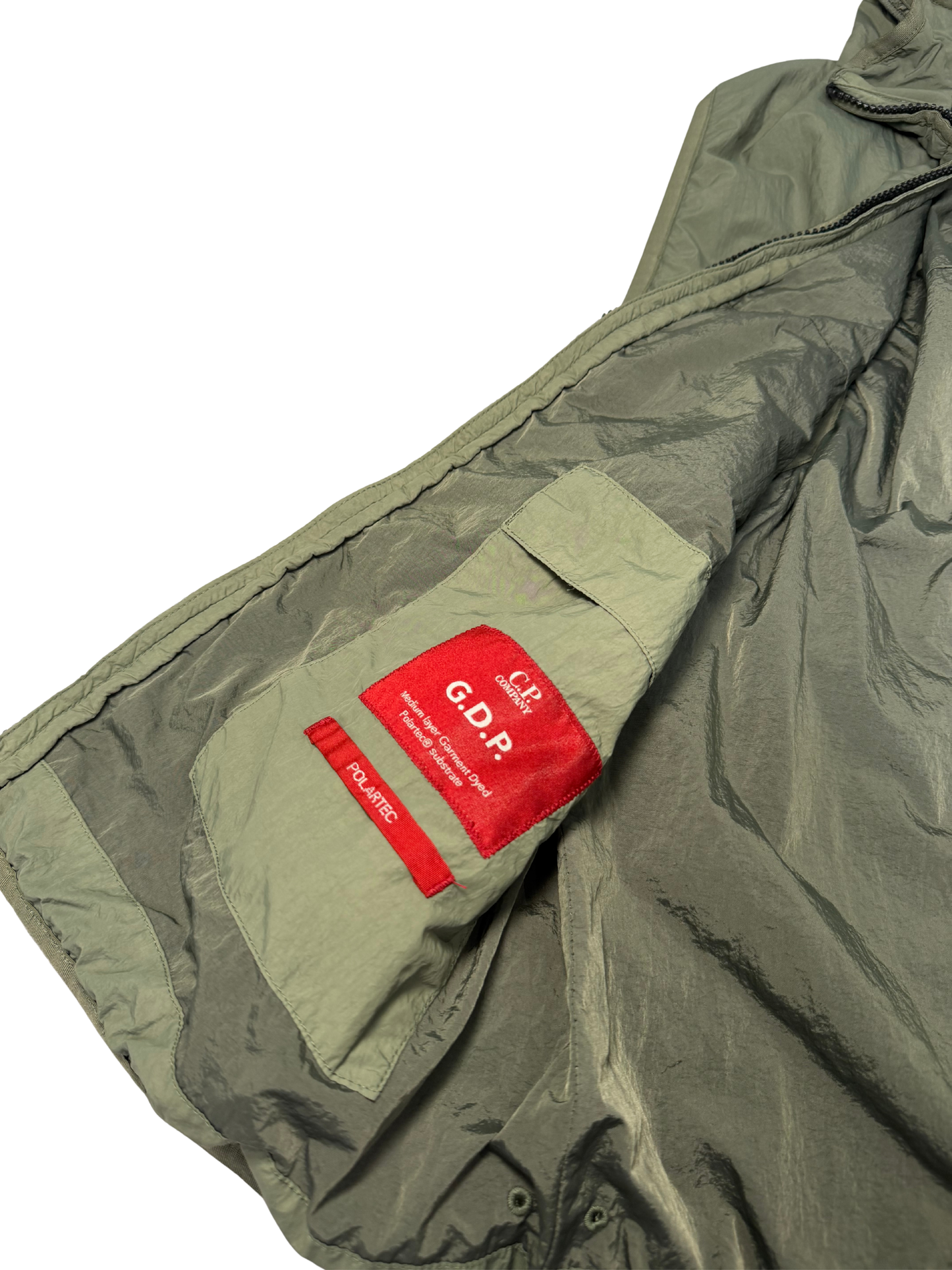 C.P.Company Smanicato GDP Polartec Nylon Taglia 48 Green