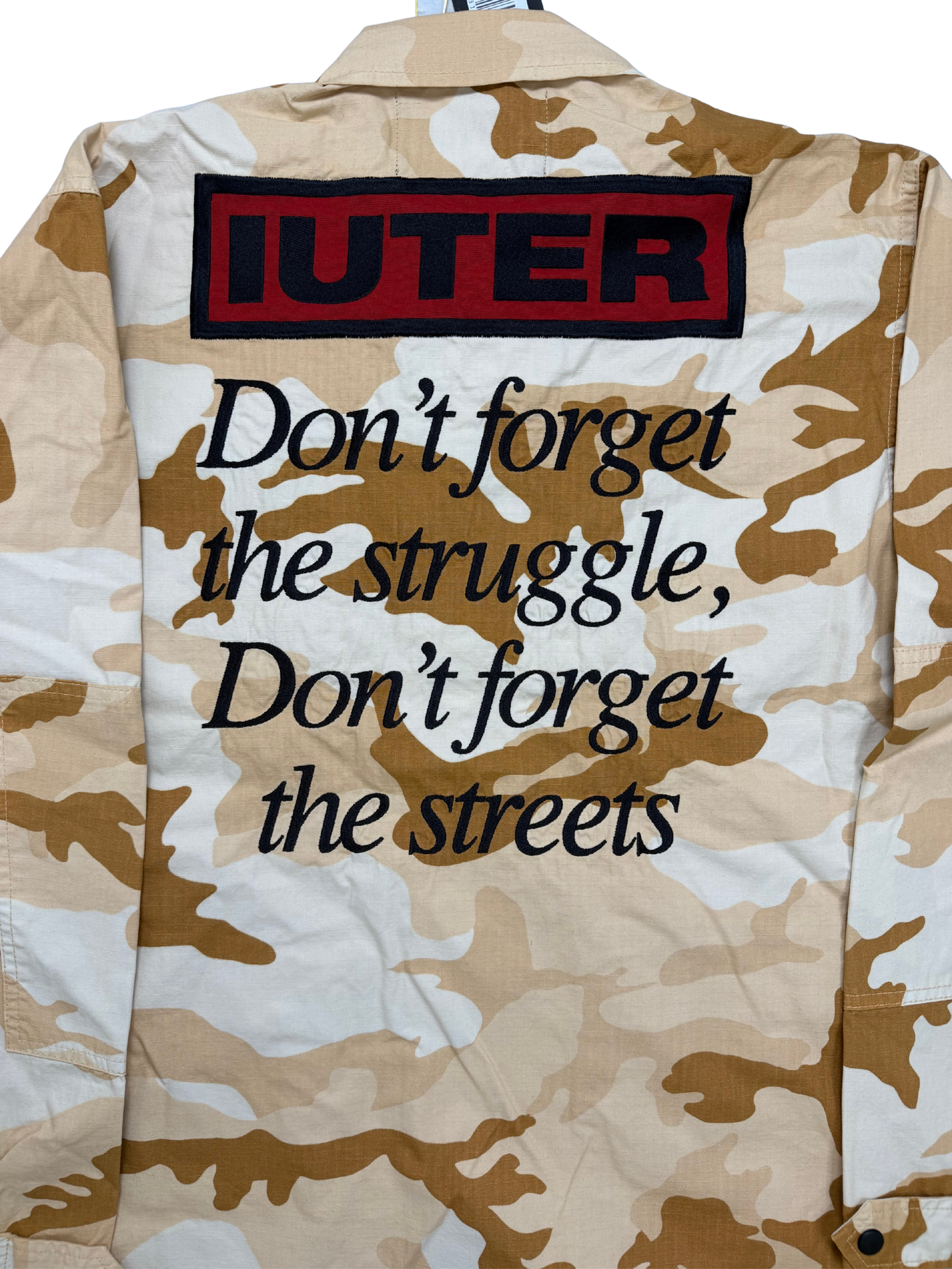 IUTER Giacca Workwear Uomo Struggle Overshirt Beige