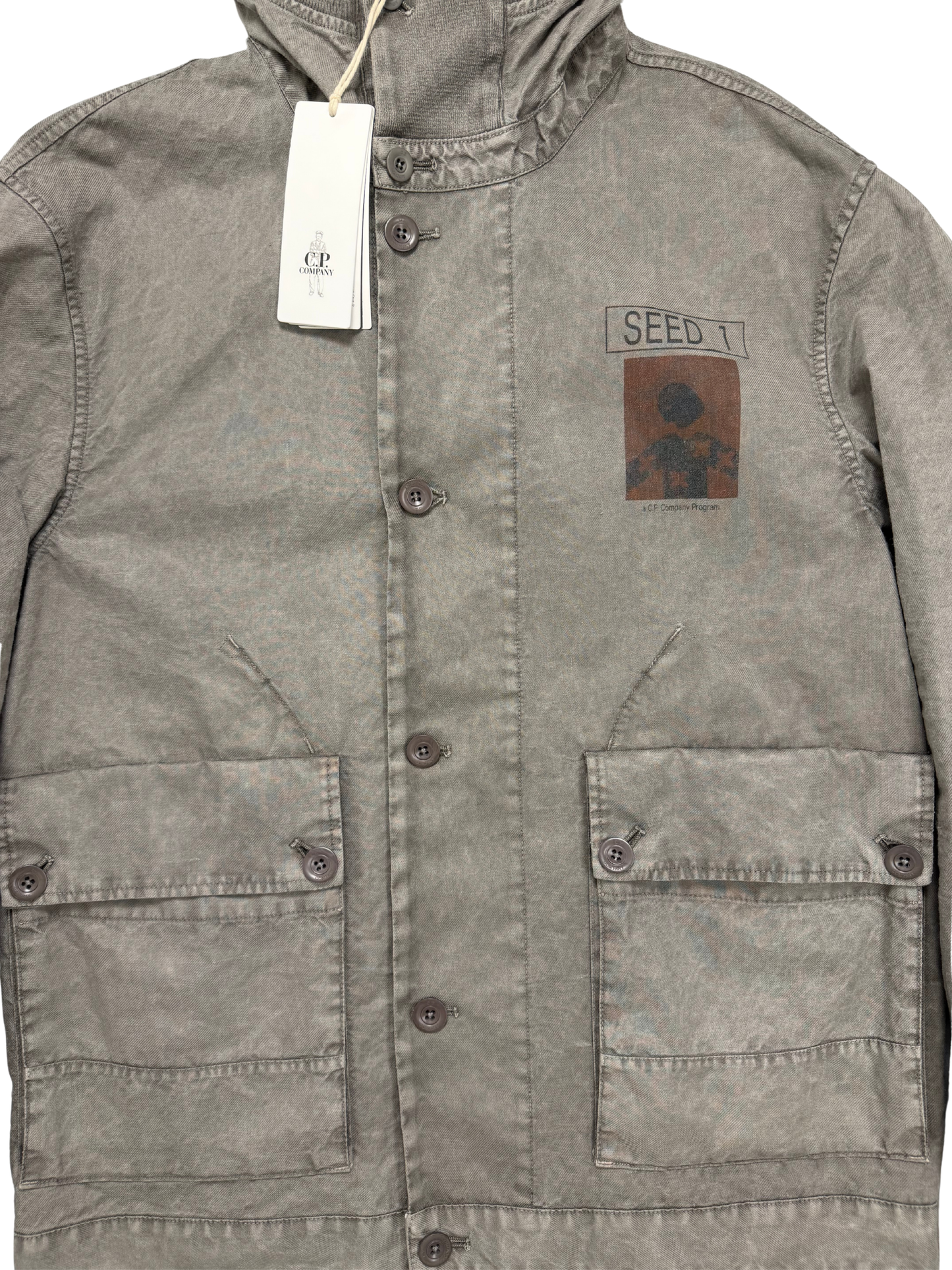 C.P.Company Seed 1 Goggle Jacket Taglia 50 Colore Grigio