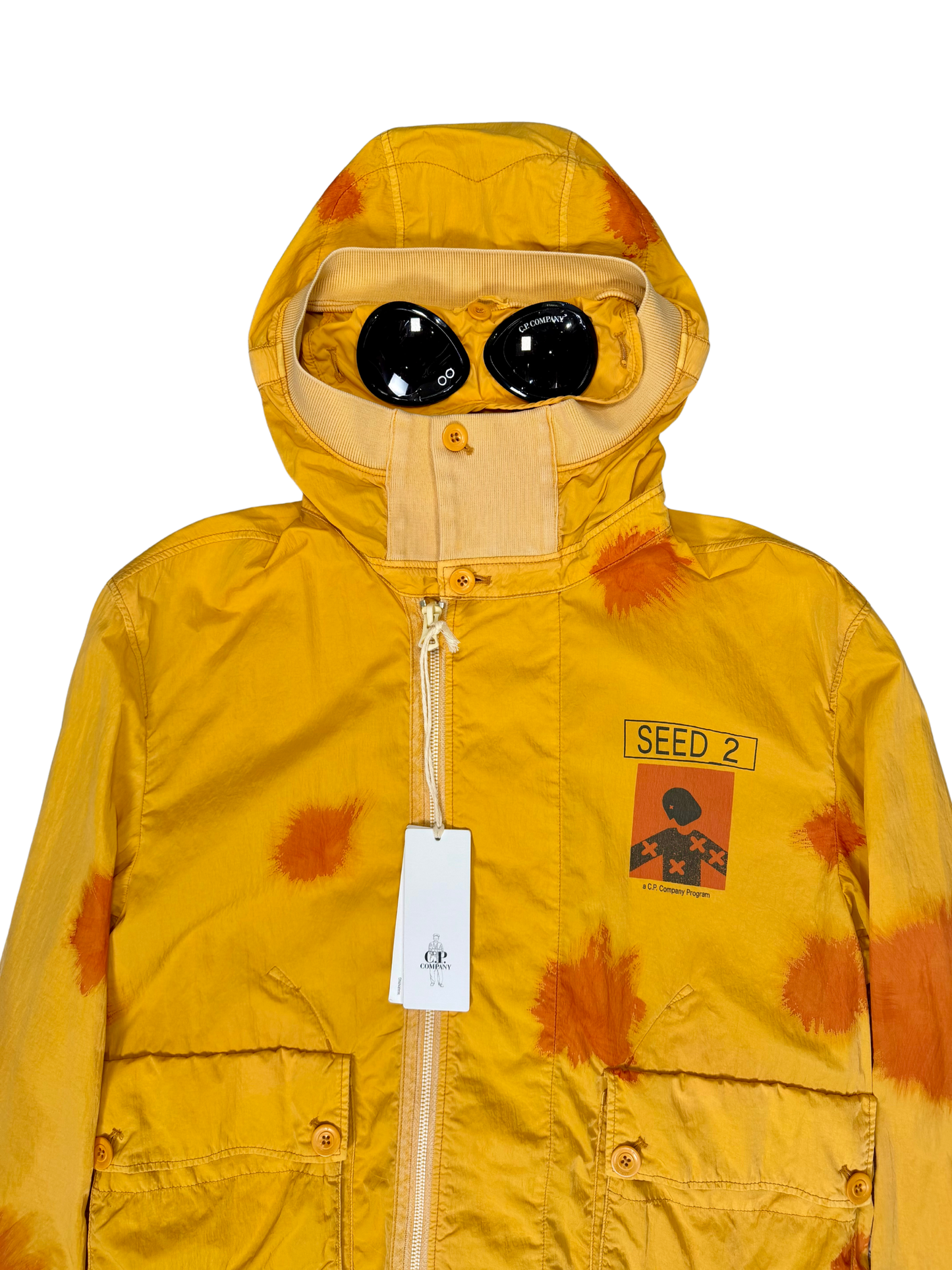 Cp Company Eco Chrome-R Seed 2 Painted Google Jacket taglia 48
