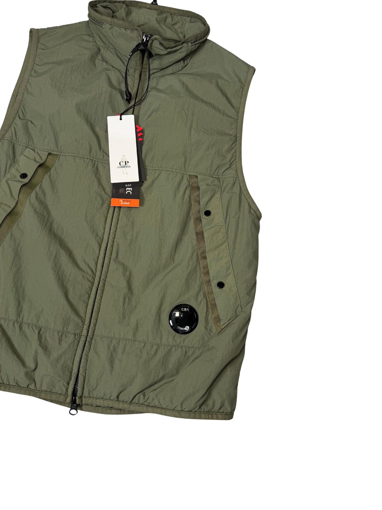 C.P.Company Smanicato GDP Polartec Nylon Taglia 48 Green