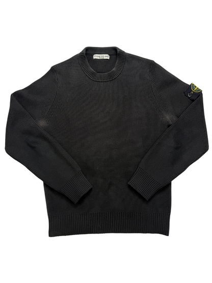 Stone Island Maglione Girocollo in Misto Lana Taglia M Black