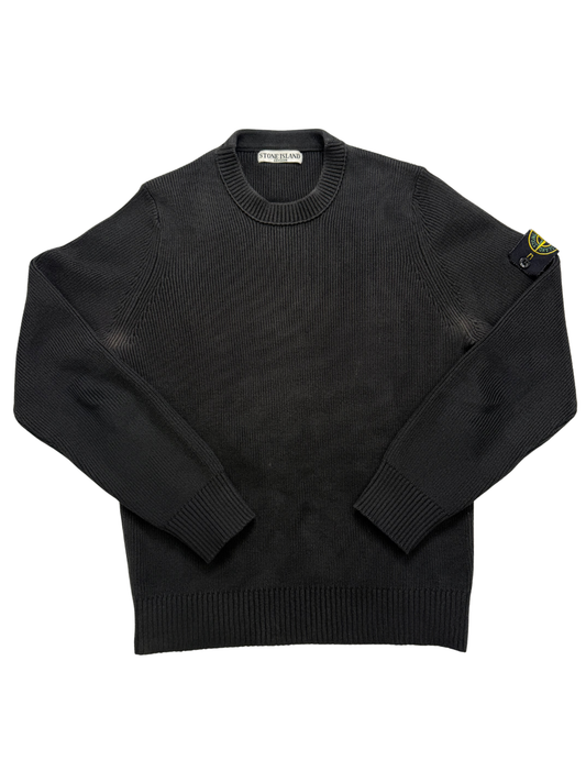 Stone Island Maglione Girocollo in Misto Lana Taglia M Black