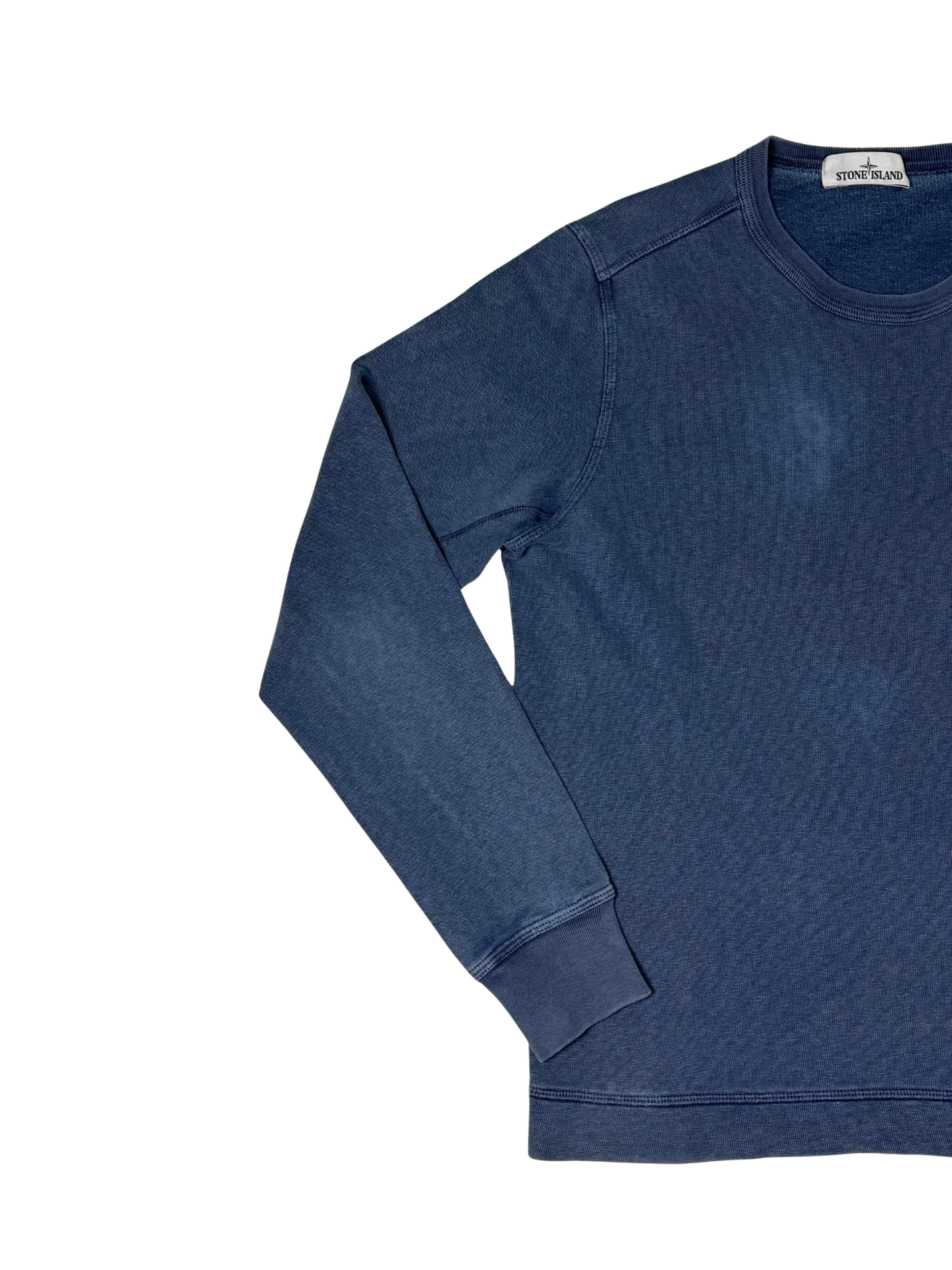 Stone Island Felpa Girocollo Con Tasca Frontale Blue Taglia M S/S 18