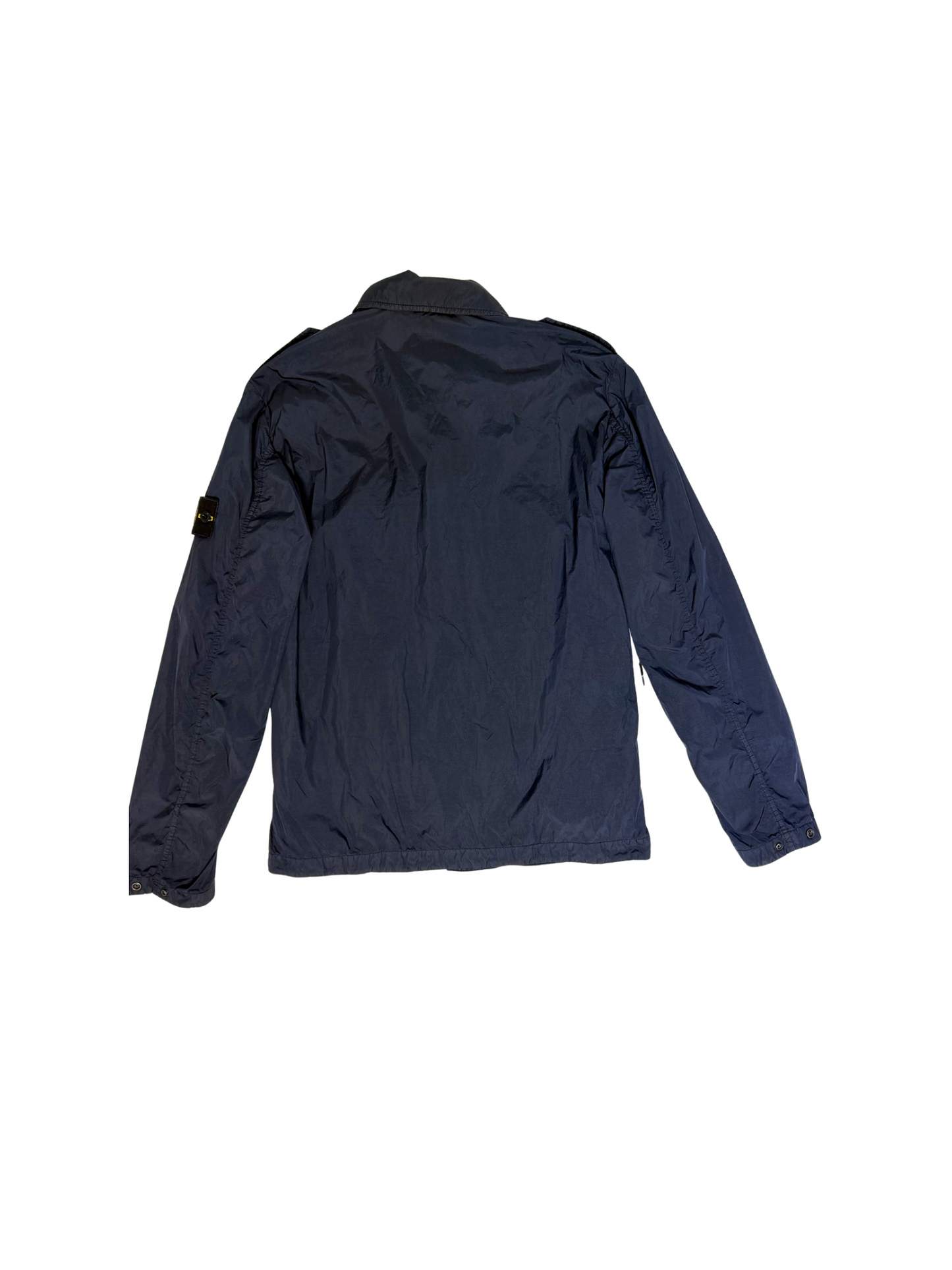 Stone Island Jacket Blue Garment Dyed Crinkle Reps Ny Taglia M