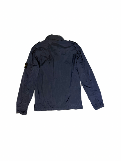 Stone Island Jacket Blue Garment Dyed Crinkle Reps Ny Taglia M