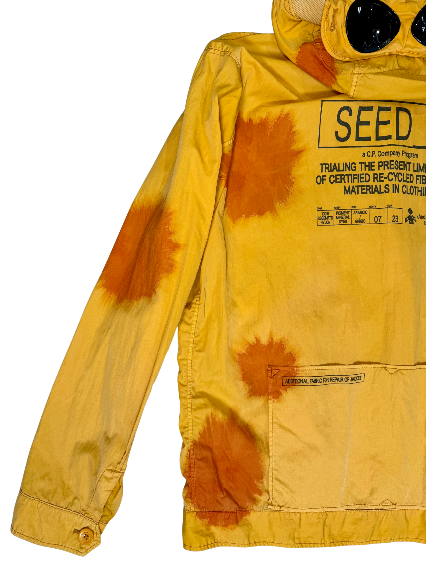 Cp Company Eco Chrome-R Seed 2 Painted Google Jacket taglia 48